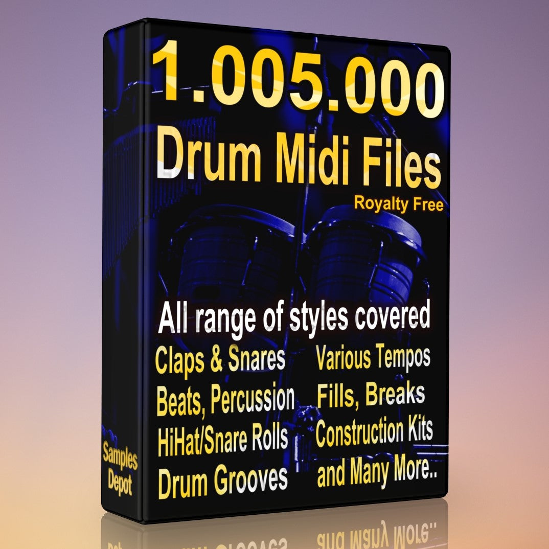 1,005,000 Drum MIDI Files in a Expanding Collection