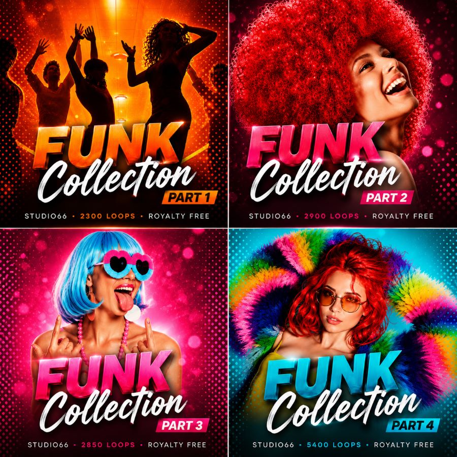 Funk Groove Collection ALL Funk 1-4 Parts