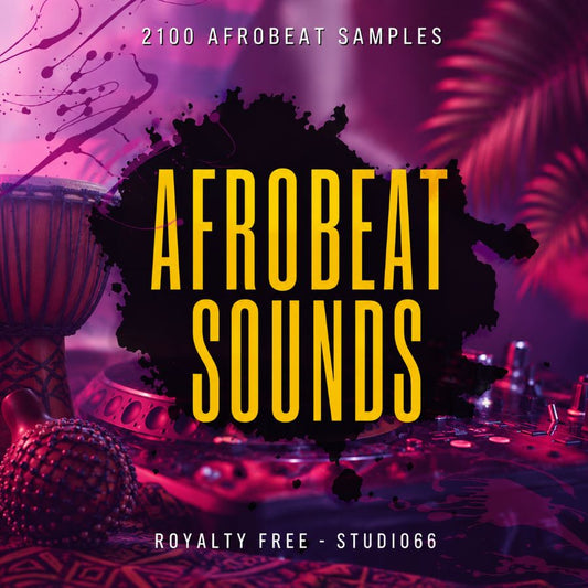 AFROBEAT SOUNDS' with '2100 AFROBEAT SAMPLES drums, vocals and afro sounds