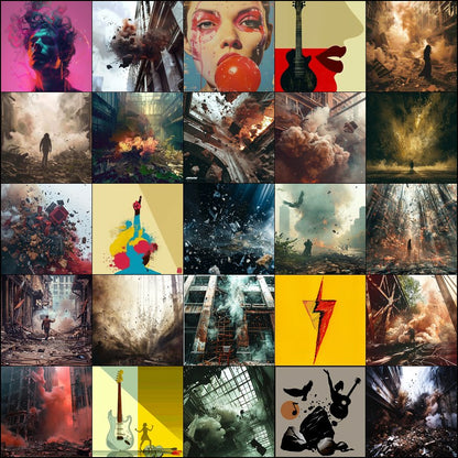 Volume 14 Album Cover Collection 190 Copyright Free Images for Music