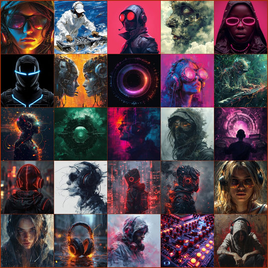 Dubstep and DnB Album Covers Pack 200 Copyright Free Images