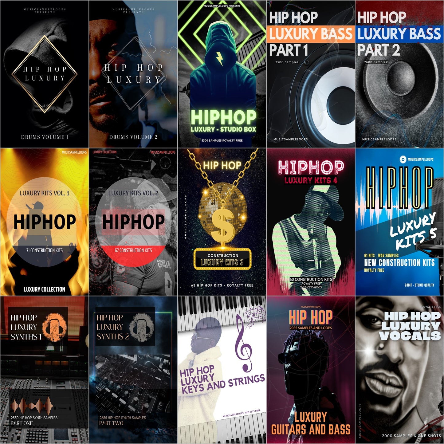 Music Producer Hip Hop Luxury Bundle (15 Volumes)