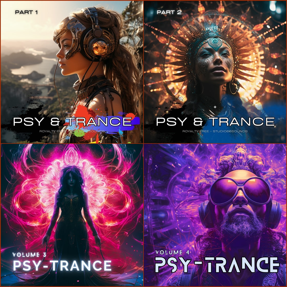 Trance & Psy Samples Volumes 1-4 Bundle