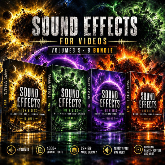 Video Sound Effects FX Bundle Volumes 5-8