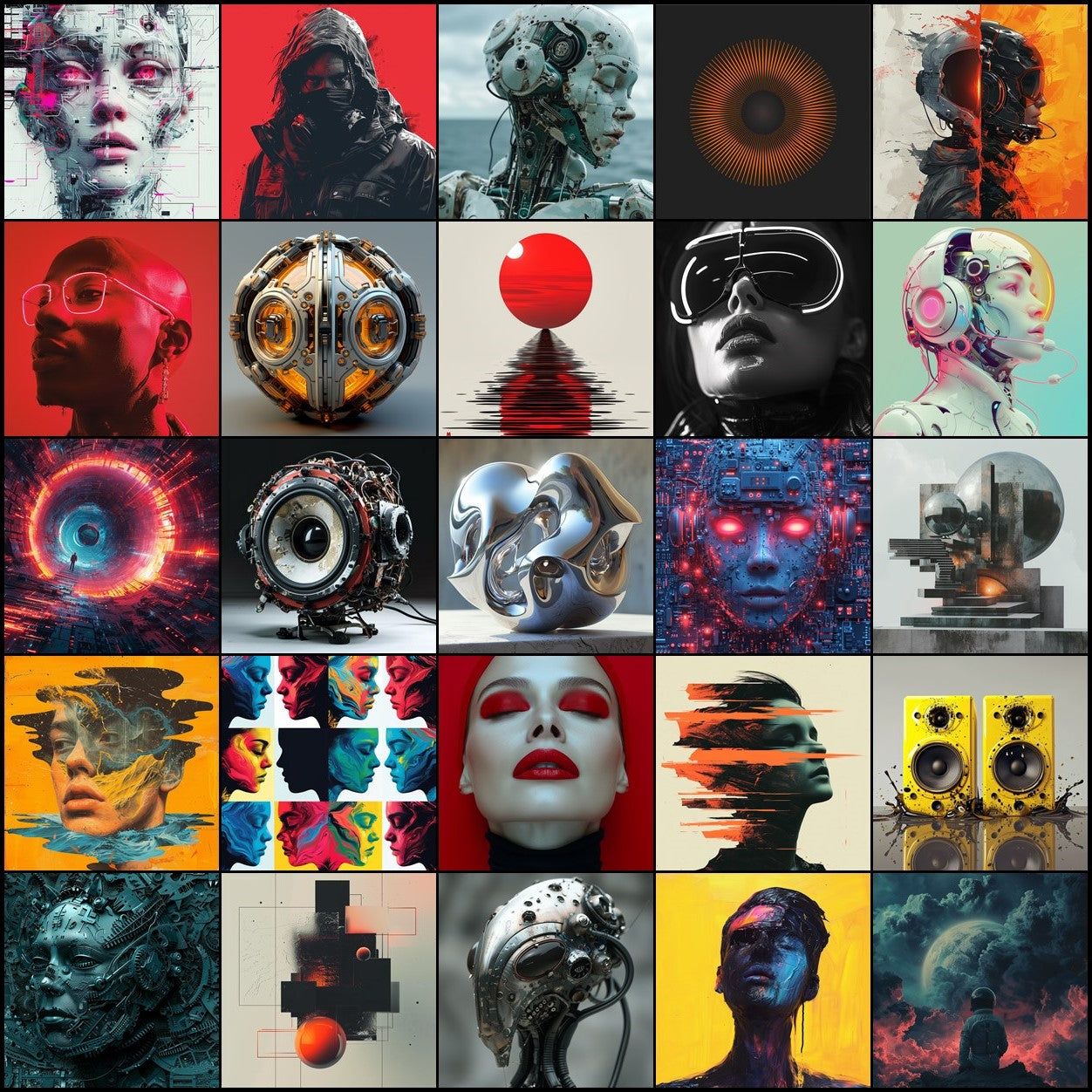 Techno House Album Cover Images Vol. 1