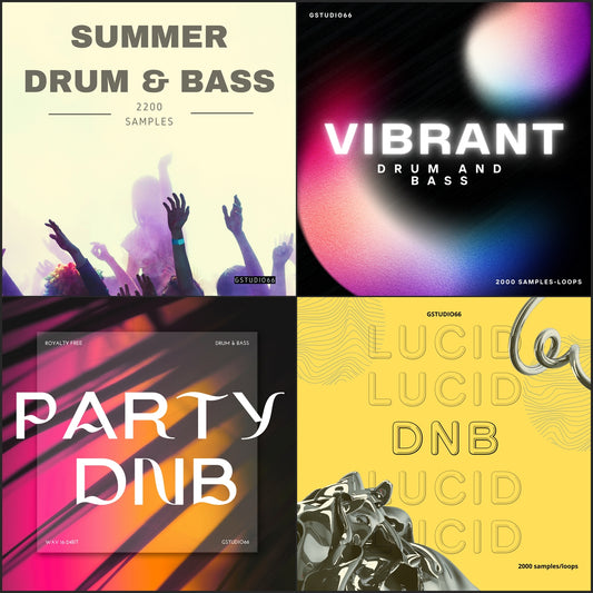 Drum and Bass Packs 1-4 Bundle