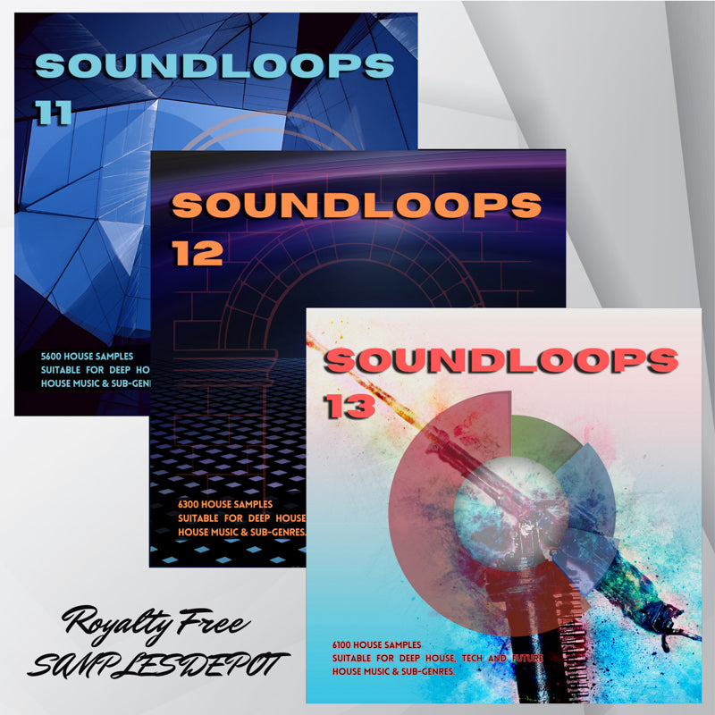 Loop Sound Box HOUSE Bundle: Sound Loops 11, 12 and 13 Collection – Star Samples and Loops