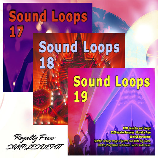 EDM Bundle: Sound Loops 17, 18, 19 and 20 Collection