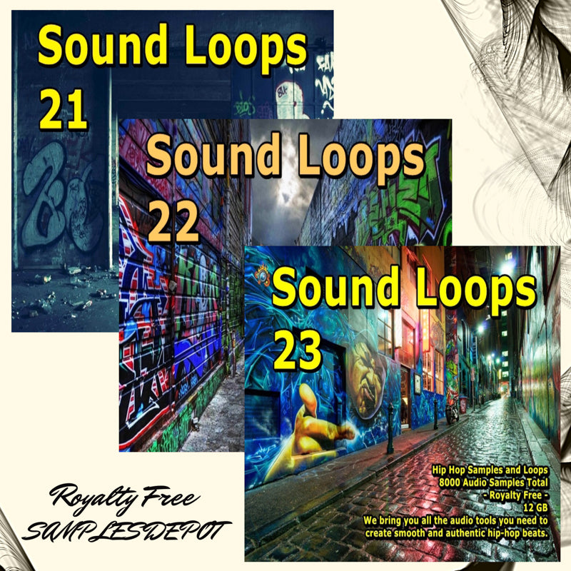 Hip Hop Bundle: Sound Loops 21, 22 and 23 Collection