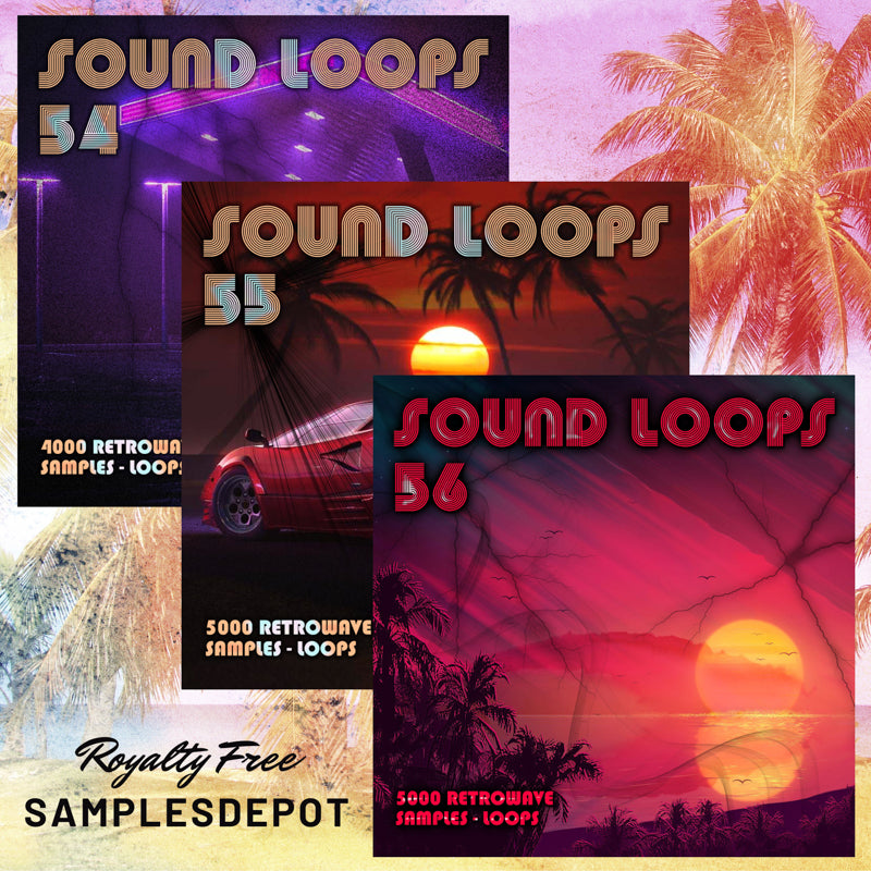 Retro Wave Bundle: Sound Loops 54, 55 and 56 Collection