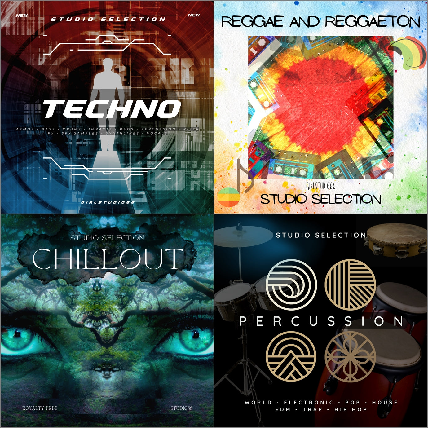 Studio Selection Full Bundle Chillout Techno Percussion Reggae